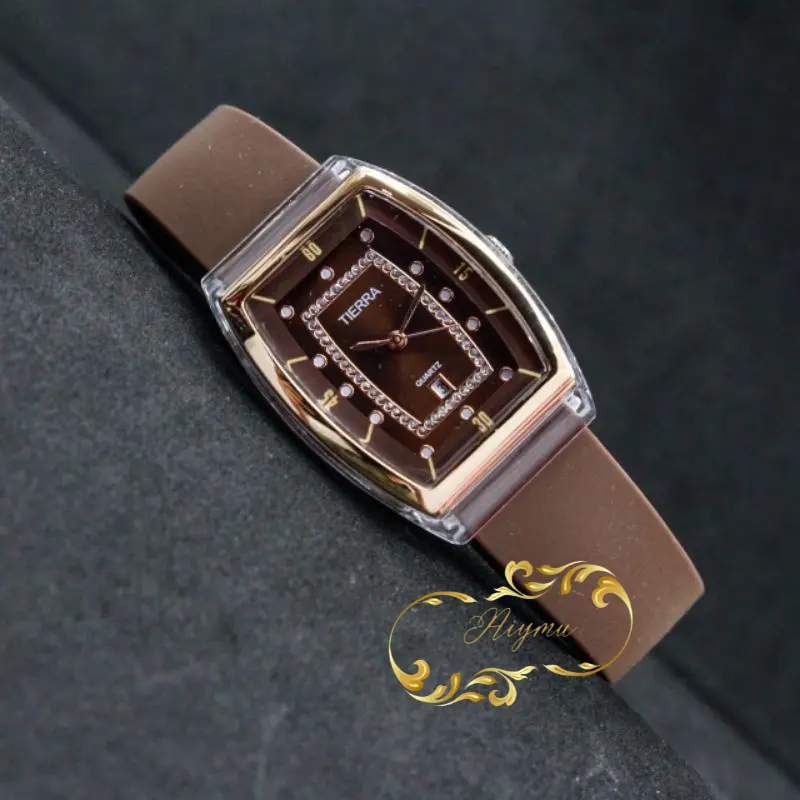 Jam Tangan Wanita TIERRA TR 2104 Tierra 2104 Original Fashion Watch Tali Rubber Silicone Warna Model Korea Analog