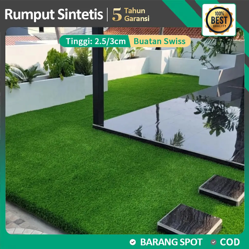 Premium 2M×2.5M /1M×5M Rumput Buatan 25MM Outdoor Rumput Sintetis Plastik Rumput Harness Dan Aman rumput Rumput Sintetis Swiss Premium Anti UV tikar  rumput  palsu rumput  sintetis  dalam  rumah Rumput Sintetis Backing Hitam Kualitas Premium Hijau hiasan
