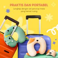 Gambar OHSOME ALBA SOL Bantal Leher Penutup Mata Hewan Hiu Dinosaurus Anjing - Dinosaur dari OHSOME Homeliving Kab. Bekasi 5 Tokopedia