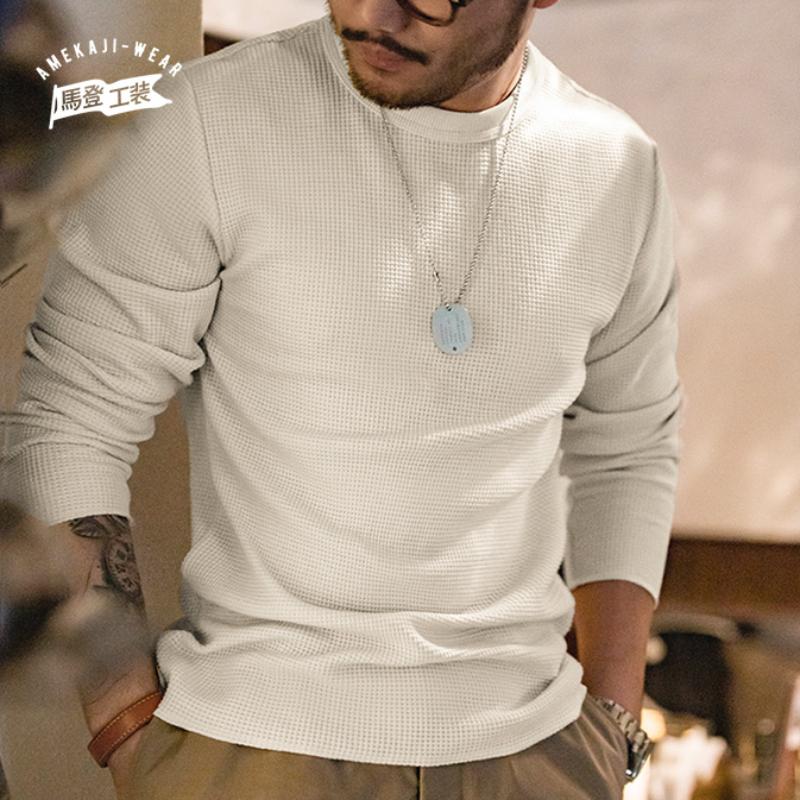 Áo Hoodie Bánh Quế Cổ Tròn, Maden, Áo Nỉ Thường Ngày Cho Nam, Áo Chui Đầu, Quần Áo Thể Thao, Phong Cách Dáng Rộng Vừa Vặn, Thoáng Khí, Thời Trang