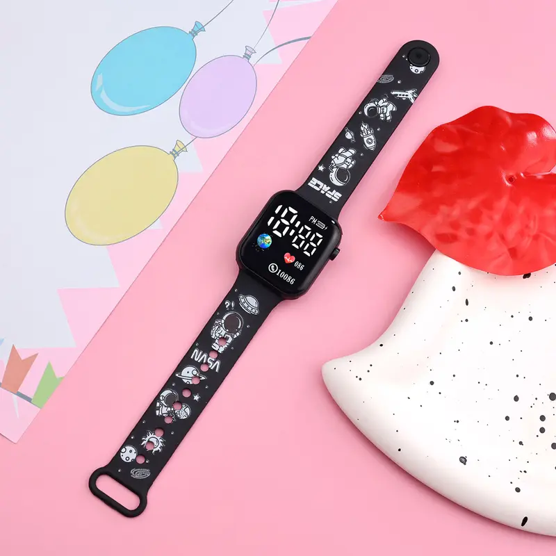Kartun Lucu Anak-Anak Perempuan Laki-Laki Jam Tangan Pelajar Anti-Jatuh Lucu Fashion Semua Pertandingan Jam Tangan Hadiah Anak-Anak 3