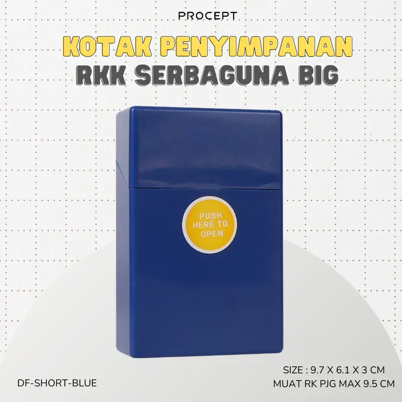 ProCept Kotak Penyimpanan Udut Serbaguna Plastik Warna Warni Ukuran Big DF-SHORT 1