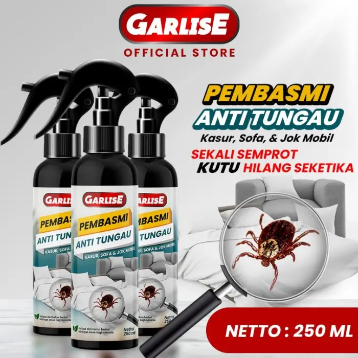 Ready Garlise Anti Tungau Kasur Spray 250 Ml Pembasmi Obat Kutu Tungau Teratas!!! 0
