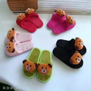 sandal rumah anak bulu kokop bears