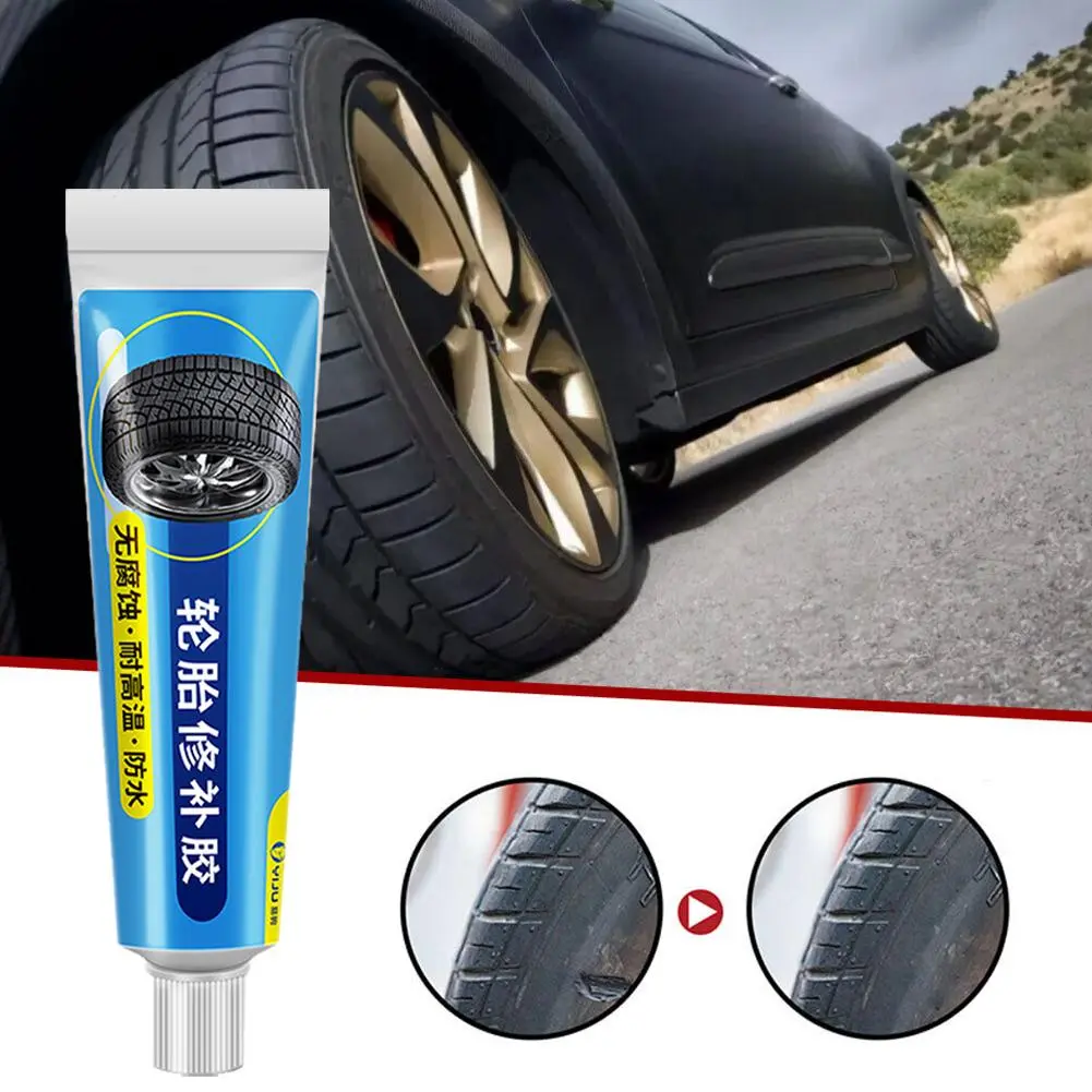 Keo Cao Su Chuyên Nghiệp Để Sửa Chữa Lốp Xe, 30ML, Không Thấm Nước, Sửa Chữa Vết Nứt Lốp Xe, Nhẹ, Dễ Vận Hành, Di Động, Keo Dính Mạnh Cho Lốp Xe