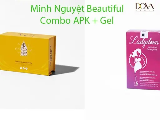 Combo VIÊN ĐẶT VỆ SINH AN PHỤ KHOA + GEL BƠM LADYDOVA chính hãng DOVA GROUP - Minh Nguyệt Beautiful