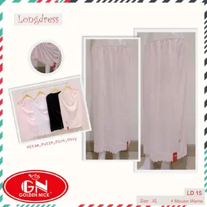 ( 1 Pcs ) Undrok Dalaman Panjang Golden Nick / Rok Dalaman Gamis Katun