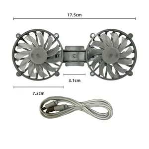 COOBOWE Metal Laptop Cooling Fan with Magnetic and Typec C Cable