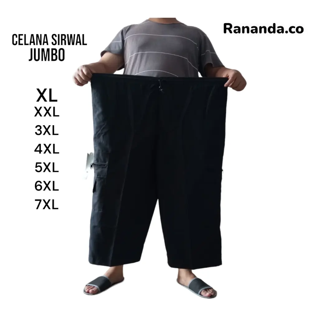 CELANA PANGSI TERMURAH SUPER JUMBO XL XXL XXXL XXXXL 5XL 6XL 7XL CELANA SIRWAL CELANA KOMPRANG CELANA MUSLIM PRIA