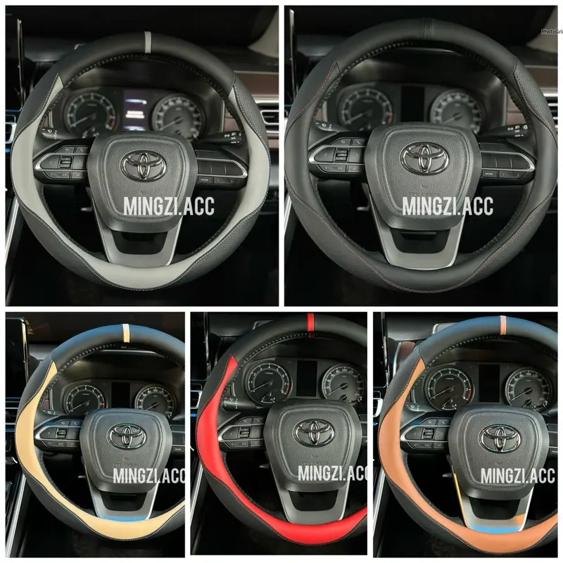 ￼SARUNG STIR STIUR VM STEERING WHERL COVER KULIT UNIVERSAL HITAM MERAH COKLAT RUSH INNOVA CALYA BRIO XPANDER 0