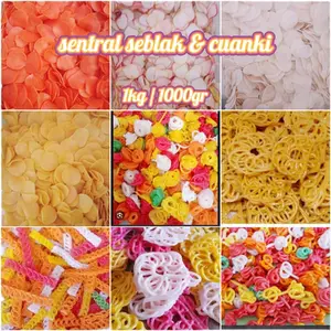 kerupuk seblak mentah 1kg & toping seblak_ boci