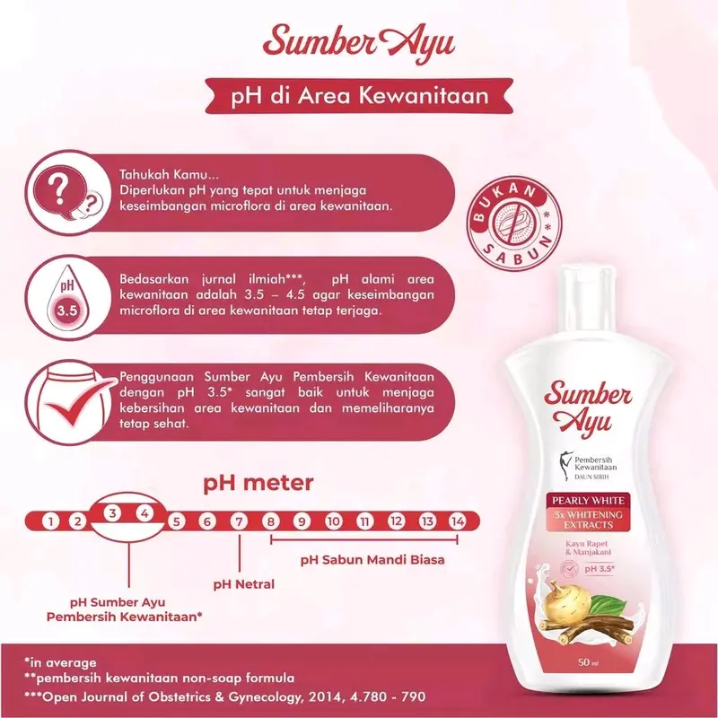 SARI AYU Manjakani Seret Triple Whitening Clear White Triple Whitening Pearly Sumber Ayu Feminine Hygiene Wash Daun Sabun Sirih Pembersih Kewanitaan Sari Ayu Manjakani Seret Membersihkan Perawatan Extract Keputihan Box 6