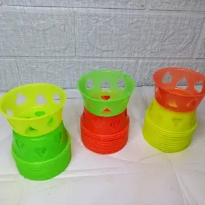 12 PCS KUKUS PENDEK CETAKAN KUKUS KUE ROTI PUDING AGAR JELLY Mawar Plastik