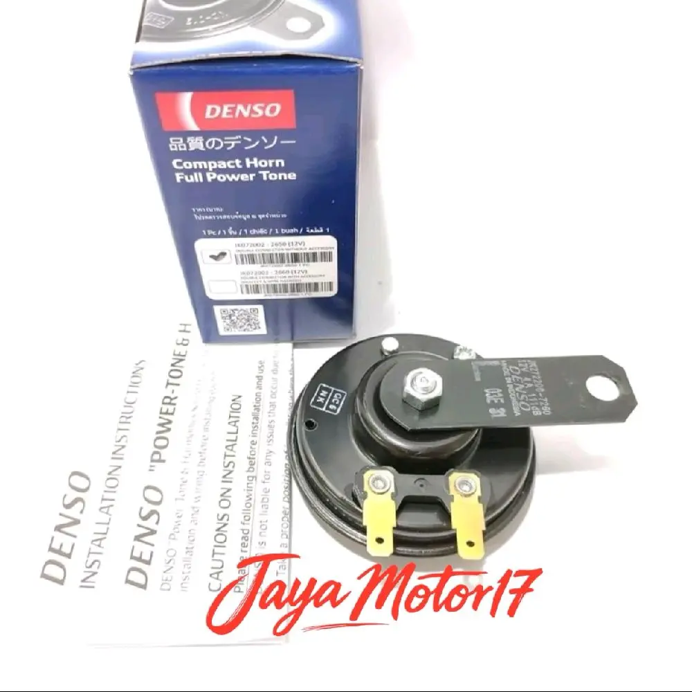 Klakson Denso Disc Satuan Suara Mobil Avanza 12 V Bisa Buat Motor & Mobil 100% Original -MK