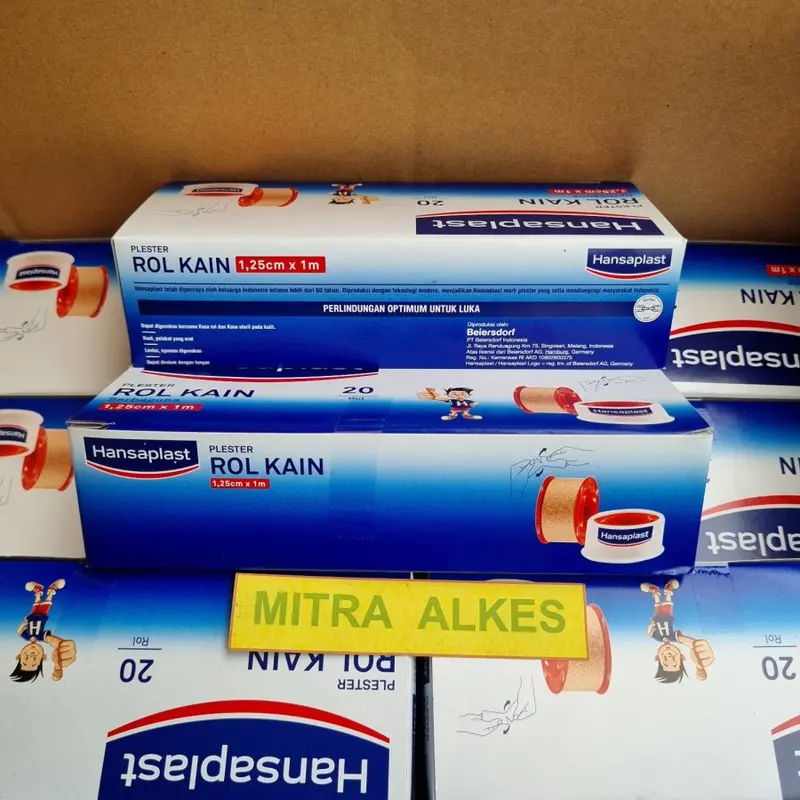 Hansaplast Rol Kain 1 25 cm x 1m. Plester Hansaplas Roll Kain. 4