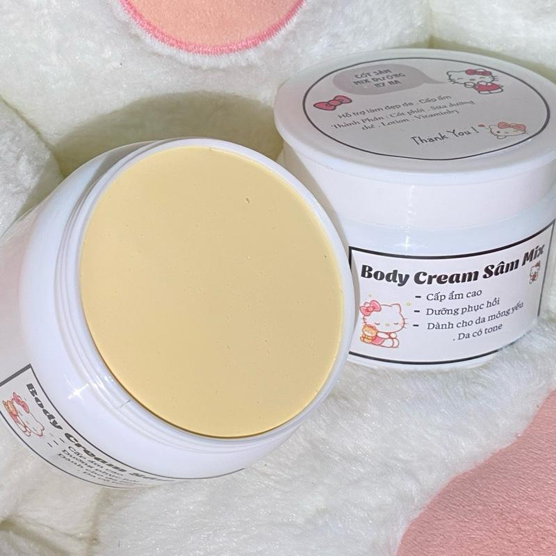 Hủ Chiết 150gr Kem Body Cốt Sâm Mix Hỗ trợ phục hồi + Cấp ẩm hỗ trợ da ngăm đen + da vàng hỗ trợ làm đẹp da . Hỗ trợ dưỡng ẩm . Dưỡng body