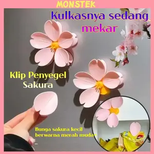 Klip Makanan Bunga Sakura - Penyegel Kantong Plastik Magnet Kulkas