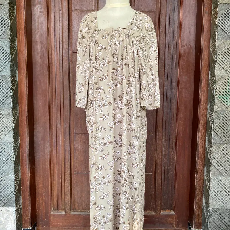 Daster wanita rayon bunga nyaman Dress Kain Katun Ibu Busui 3