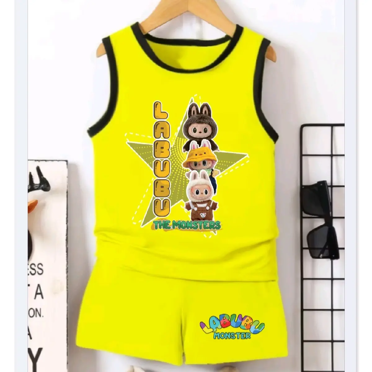 Setelan singlet anak laki laki & perempuan/ fashion anak terbaru lengan pendek umur 1-4 TH