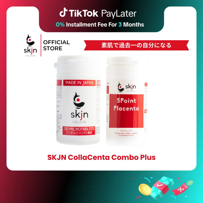 SKJN 5Point Placenta 60 Capsules (2x better than Glutathione) - For Skin, Hair & Nail Care | Beauty and Wellness Supplement