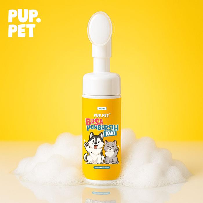 Gambar PUPPET Busa Pembersih Kaki Anjing Kucing – Pembersih Praktis Anti Iritasi, Cegah Bau & Kuman, Lembut & Aman – 150ml dari Puppet Pet Care Kota Administrasi Jakarta Timur Tokopedia