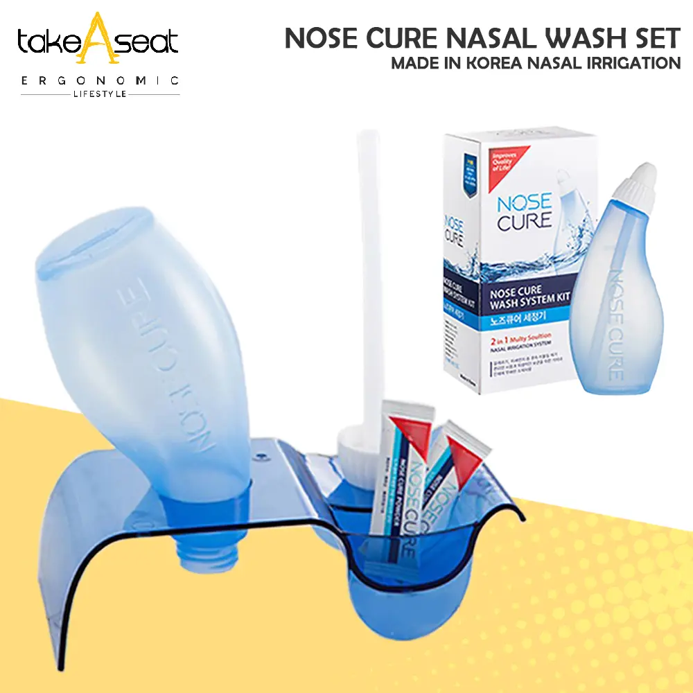 Nose Cure Sinus Nasal Wash Set | Clear Your Sinus | Nasal Irrigation | Sinus Wash | Neti Pot | Nasal Wash