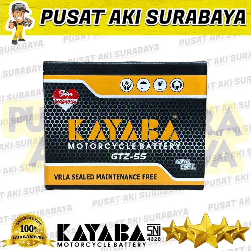 ORIGINAL AKI KERING MOTOR ACCU KAYABA GTZ5S HONDA BEAT KARBU VARIO TECHNO  SKYWAVE SKYDRIVE REVO BLADE SHOGUN YTZ5S DTZ5S YTZ4V MTZ5S 4
