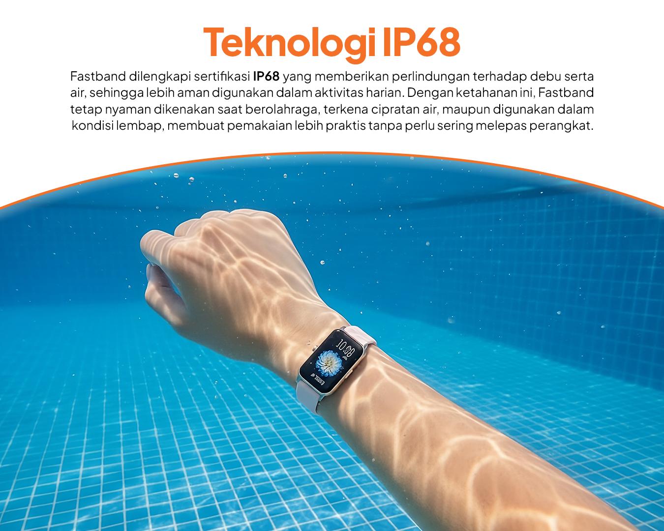 【COD+Garansi 12 Bulan】IDOTIME & fastband ONE Jam Tangan Pintar Wanita  ROSEGOLD Jam Running & Lari Pace  Ringan Nyaman Dipakai  Heart Rate Monitor & Health Tracking  Layar Sentuh Bluetooth  Bisa Ganti Wallpaper  Sync Strava  Da Fit App  IP68 Waterproof