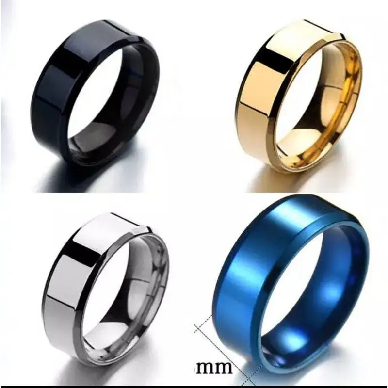 Cincin Titanium asli kualitas premium