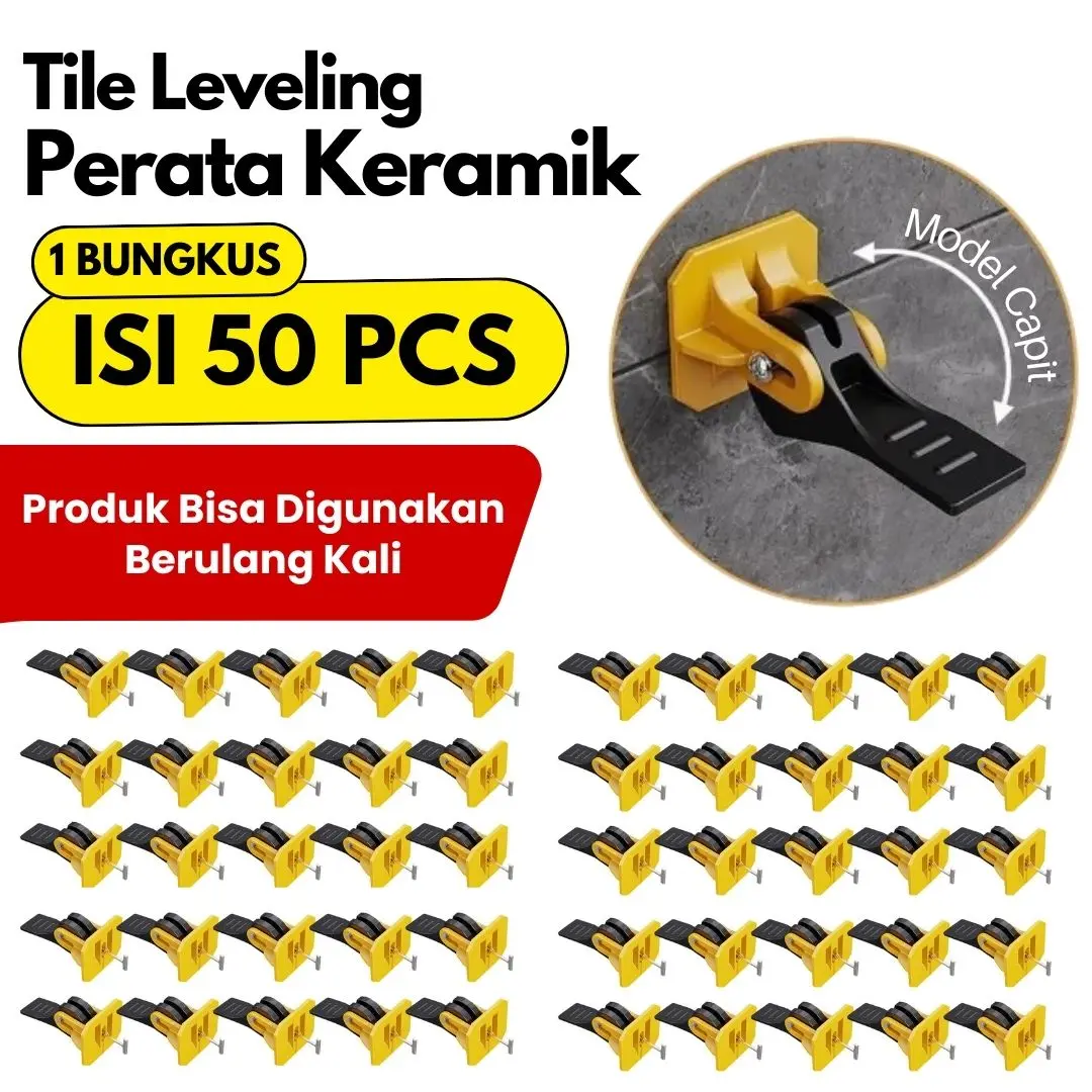 Perata Pasang Granit Model Jepit Lebih Praktis Tanpa Di Putar Isi 50Pcs Bisa Dipakai Ulang Menjadikan Pasang Granit Jadi Lebih Mudah Dan Rapi Keramik Kunci