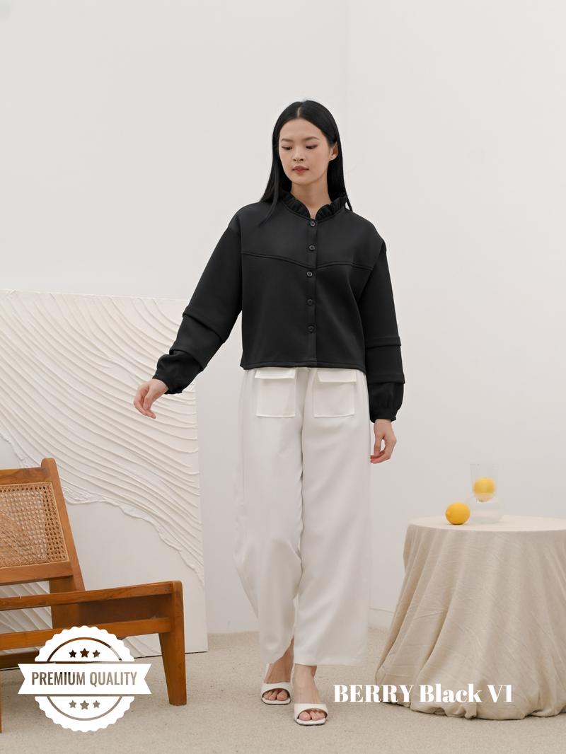 Product Introduction of Cammomile NEW BERRY outer corduray lengan polos 2307011 atasan wanita kekinian jaket wanita korean style 28