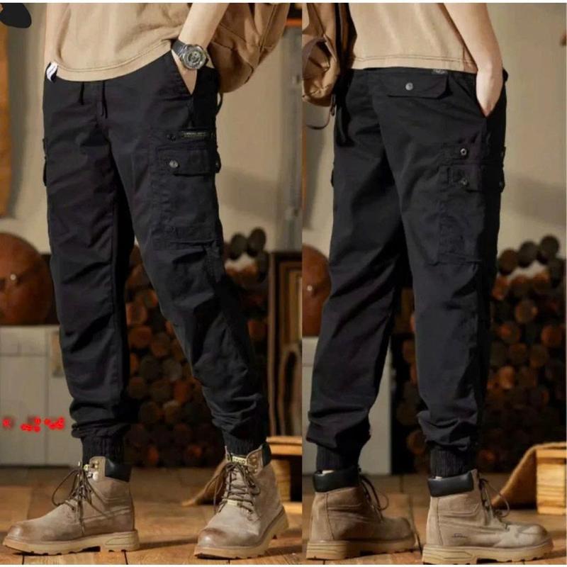 JG9 - Quần Jogger kaki nam túi hộp phối khuy sang chảnh có dây rút, bo gấu tôn dáng (giá 1 quần)