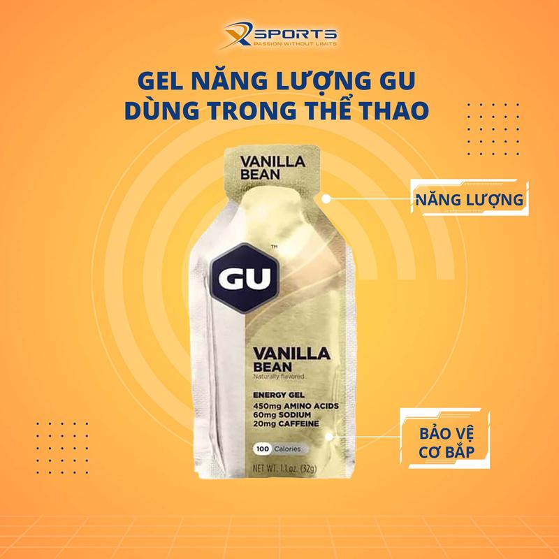 XSports - Gel Năng Lượng GU Dùng Trong Thể Thao, Giúp Cung Cấp Năng Lượng Tức Thì