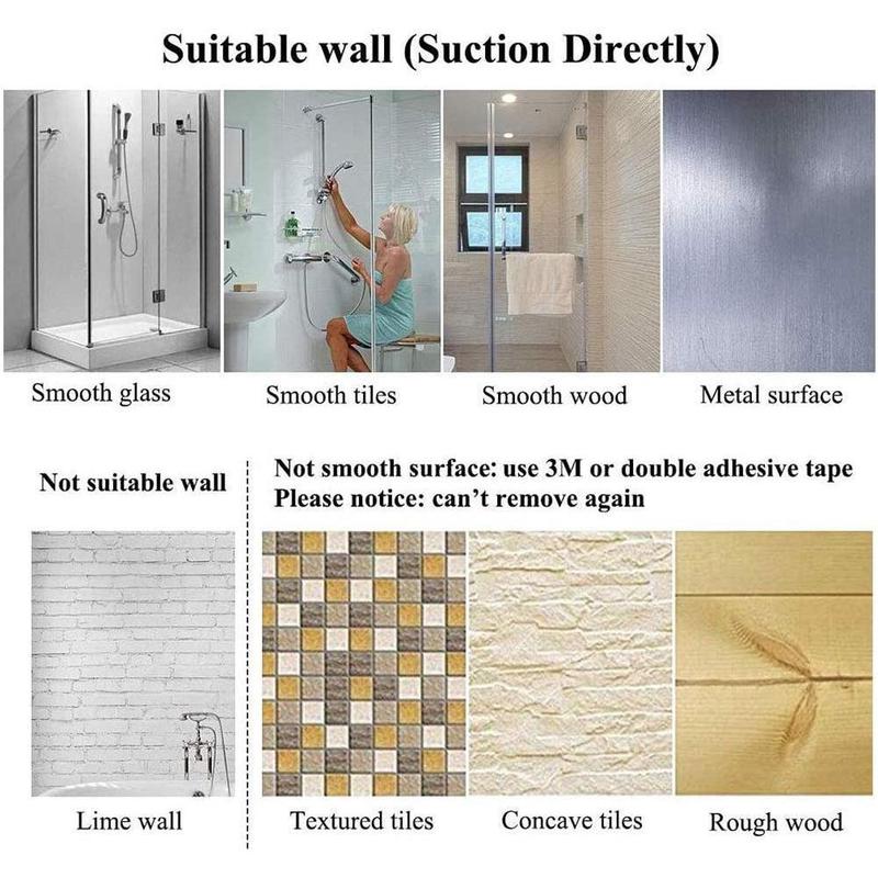 Product Introduction of Suction Shower Head Handset Holder Bathroom Adjustable Bracket AU O8I3 28