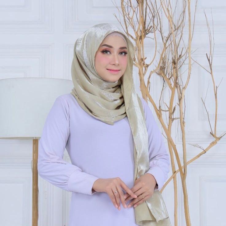 PASHMINA SHIMMER SILK PREMIUM | HIJAB SHIMMER SILK HIJABEST Kerudung Muslim 1