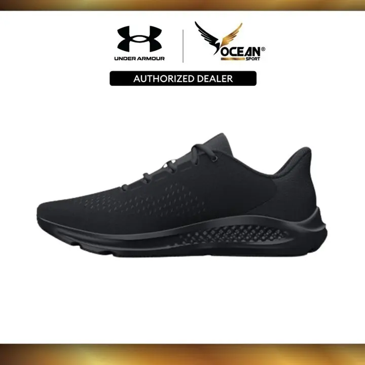 Under Armour Men's UA Charged Pursuit 3 Big Logo Running Shoes (Black) 3026518-002