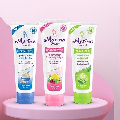 Marina Facial Foam 50 Ml 100Ml Terbaru 0
