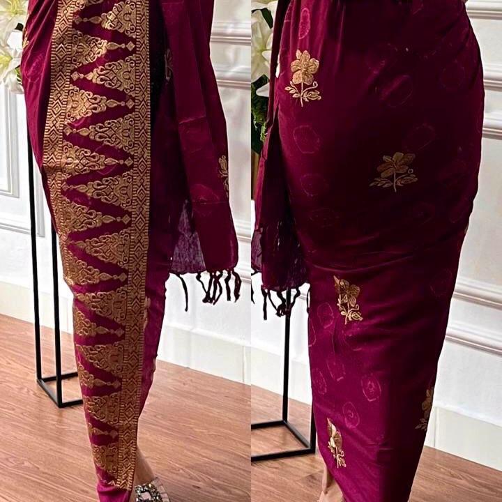 KAMBEN JUMPUTAN BORDIR SET SELENDANG 0