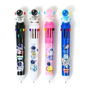 BISA COD S6221 Pena Sekolah Multi Warna / Bolpoin 10 Warna Karakter Lucu Alat Stationery Tulis