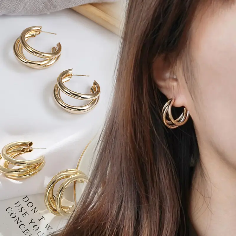 Minzo Anting Wanita Korea Giwang Aksesoris Perhiasan Imitasi Earrings Gaya Vintage Bohemian 0