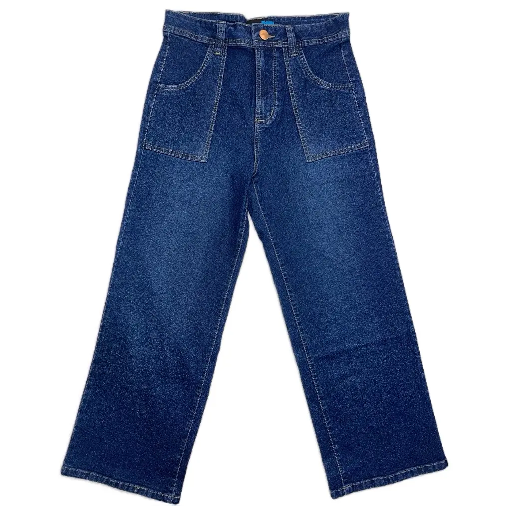 Celana Kulot Wanita denim Stretch Nyaman