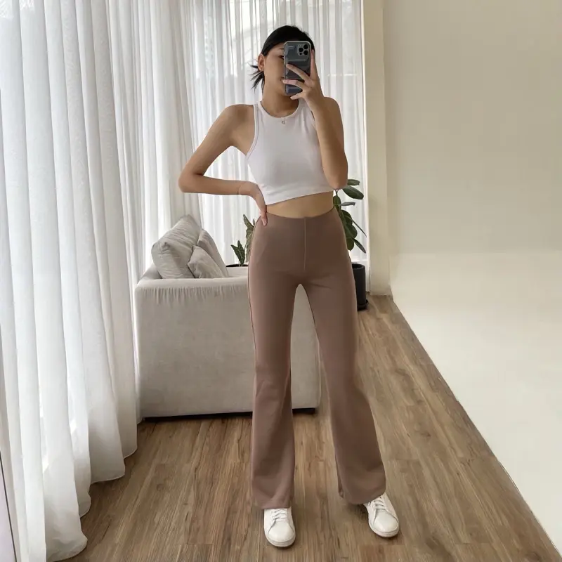 Flare Pants - Kulot Highways Cutbray - Celana Cutbray Wanita Bahan Scuba Premium 3
