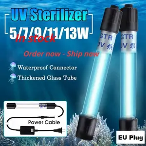 13 Watt Lampu UV Aquarium Tangki Ikan UV Sterilisasi Lampu Ultraviolet Lampu Kolam Ikan Anti Air