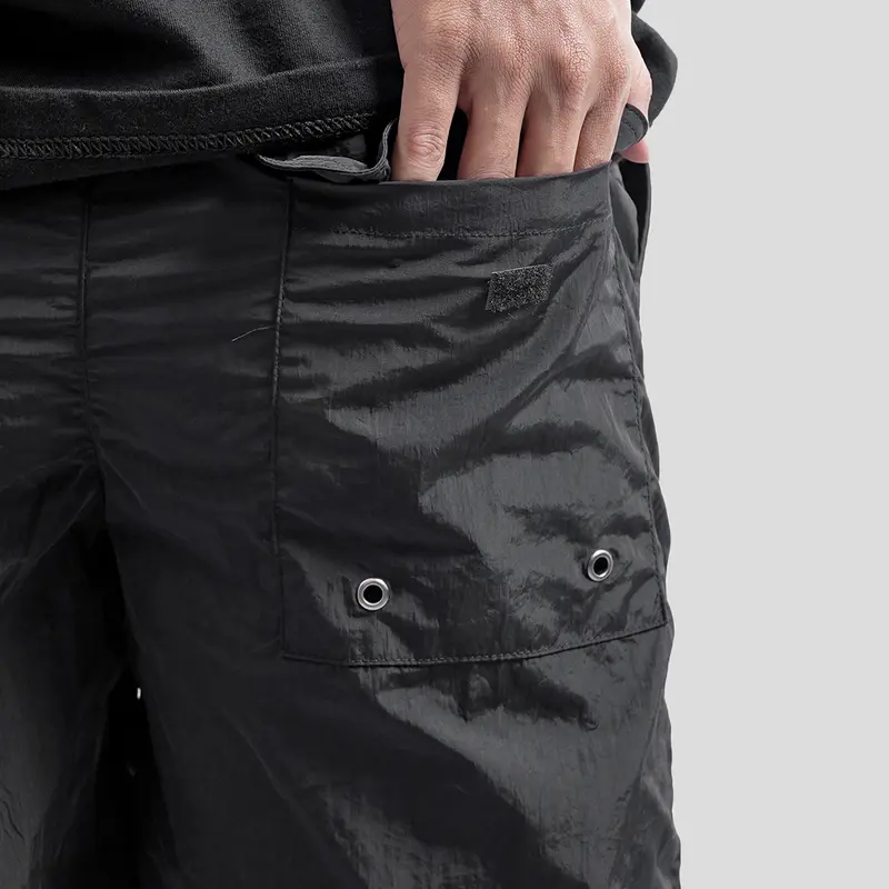 Prodigo * Boardshort Pria Bratan Motif 2 I Celana Pendek Pria I Celana Santai I Boardshort Crinckle I Short Pants Hitam 7