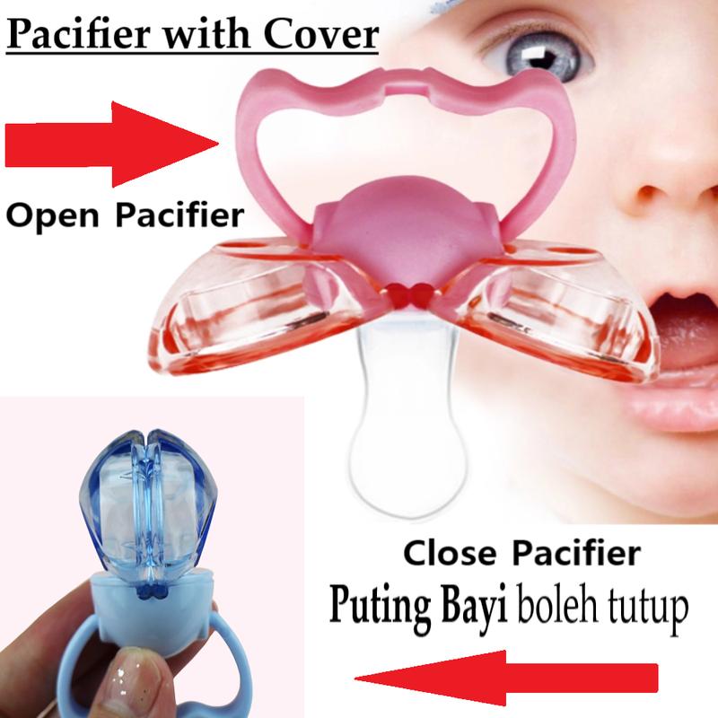 Newborn Baby Pacifier with Cover Puting Bayi Orthodontic 6-1 - TikTok ...