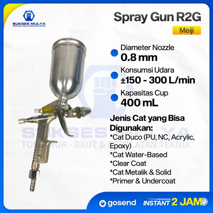 Gambar Spray Gun Meiji Model R2 200cc dari suksesmulya Kota Magelang Tokopedia