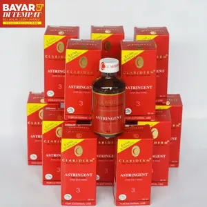 KOSMETIKU (6 PCS) Toner Clariderm Astrigent Alkohol No 3 ORI Kulit Kering Hidrasi Kulit sensitif Kontrol Minyak Bisa Cod