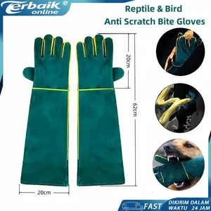 Sarung Tangan Anti Cakar Gigit: Ular Reptil Kura Kadal Burung Kucing Anjing - Pelindung Reptile Protectiove Gloves Sarung Tangan Pelindung
