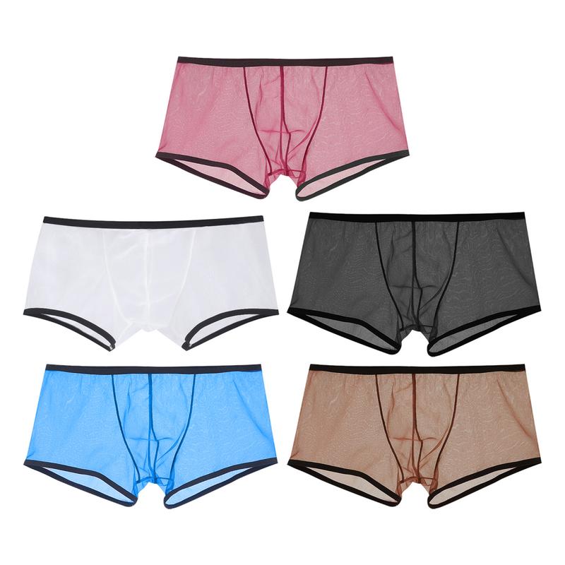 Witendma-Quần Lót Nam Trong Suốt, Khối Màu, Có Thể Giặt Được, Đóng Vừa Vặn, Quần Lót Mặc Hàng Ngày 5