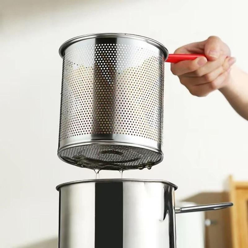 Nồi Chiên Ngập Dầu Inox 304 Dung Tích 1200ml Tiện Dụng Cho Gia Đình